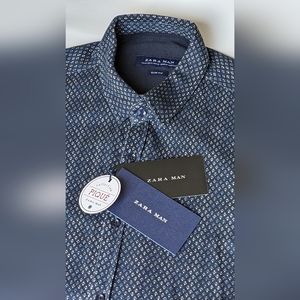 Zara Men Slim-Fit Shirt Size M
